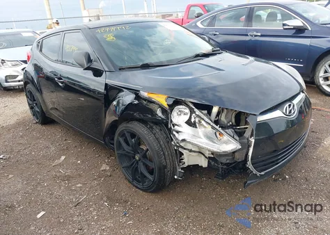 2012 Hyundai Veloster Base W/Red/Black from USA, damaged, VIN KMHTC6AD0CU053038